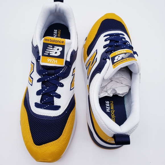 new balance 997h yellow navy